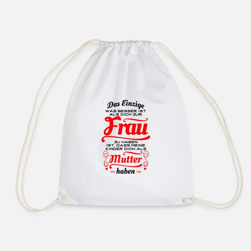 Tolle Frau, Tolle Mutter - Geschenk - Turnbeutel - Weiß