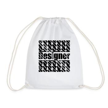 Designer Shirt - Turnbeutel - Weiß - Vorne