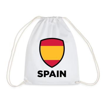 Drapeau national de l Espagne - Sac de sport léger - blanc - Devant