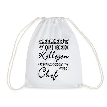 Geliebt von den Kollegen Geschenk - Turnbeutel - Weiß - Vorne