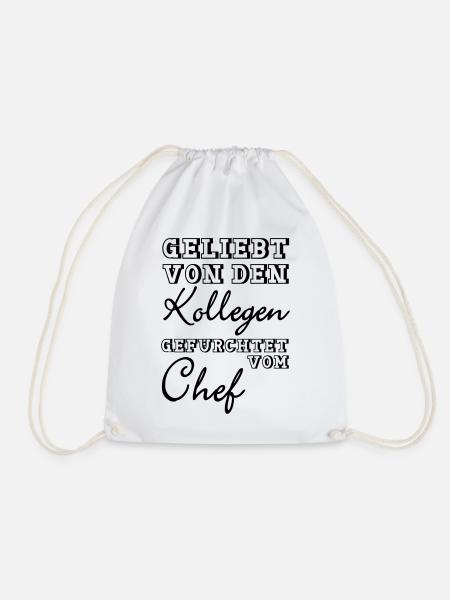Geliebt von den Kollegen Geschenk - Turnbeutel - Weiß