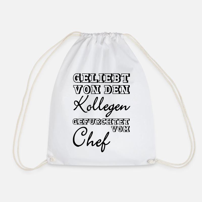Geliebt von den Kollegen Geschenk - Turnbeutel - Weiß
