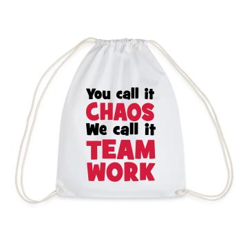 Teamwork - Turnbeutel - Weiß - Vorne