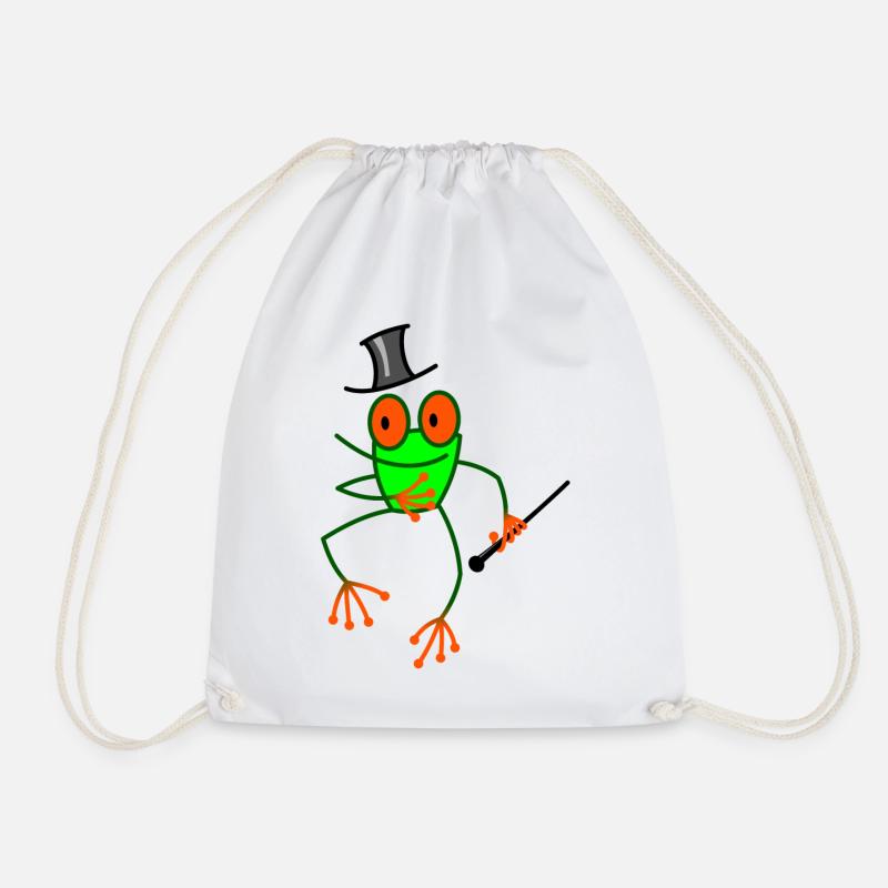 Tanzender Frosch - Turnbeutel - Weiß