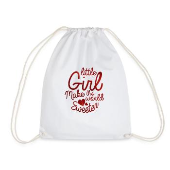 pregnant baby child born birth gift idea - Drawstring Bag - white - Front