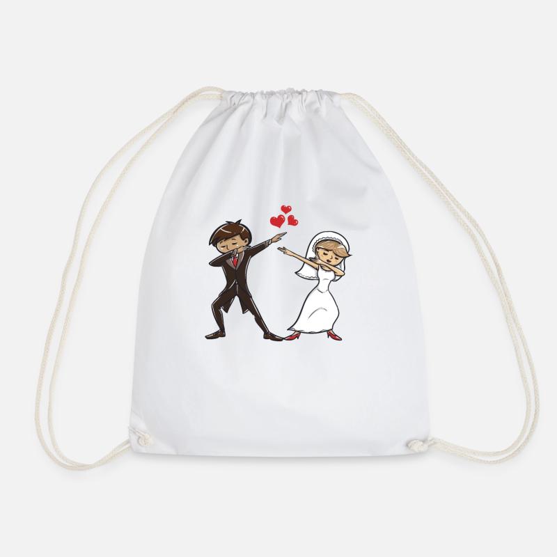 Dabbing dab dance Geschenk Geburtstag Hochzeit - Turnbeutel - Weiß