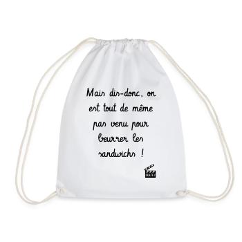 Les Tontons Flingueurs ! Réplique culte - Humour - Sac de sport léger - blanc - Devant