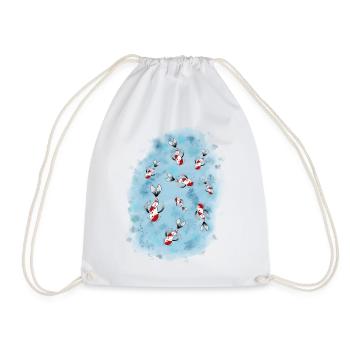 Étang de carpes koï au Japon - Sac de sport léger - blanc - Devant
