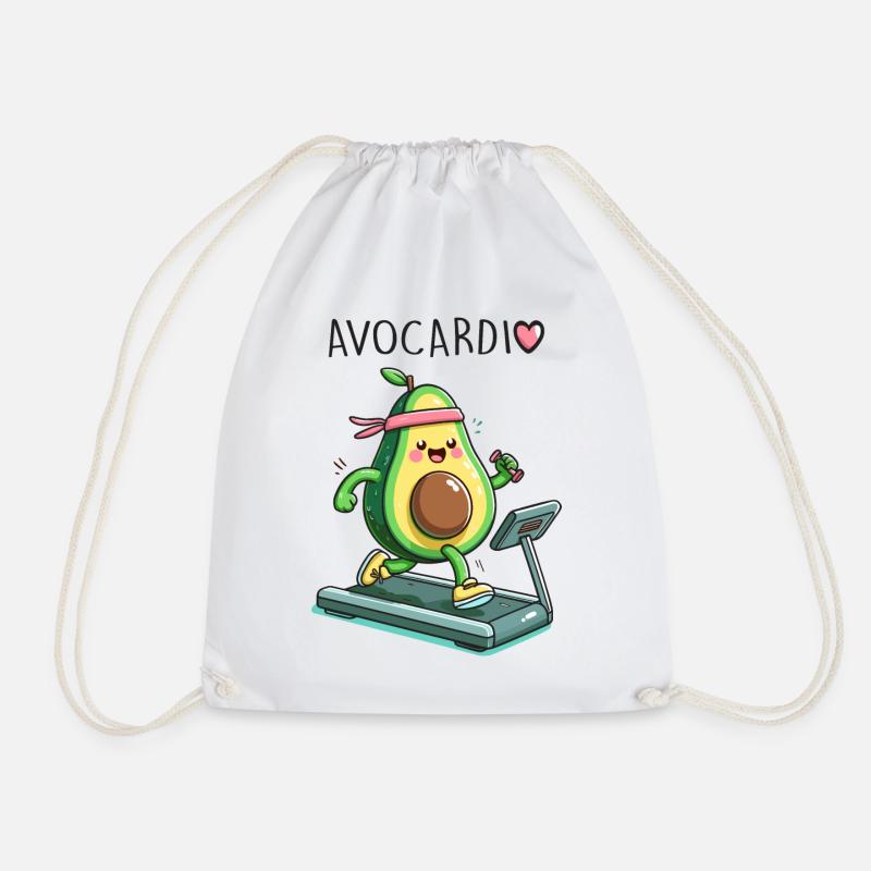 Avocardio - Sac de sport léger - blanc