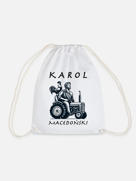 Karl von Makedonien Memes - Bauernprotest 2024 - Turnbeutel - Weiß