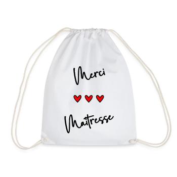 MERCI. MAÎTRESSE. MAÎTRE. MERCI MAÎTRESSE - Sac de sport léger - blanc - Devant