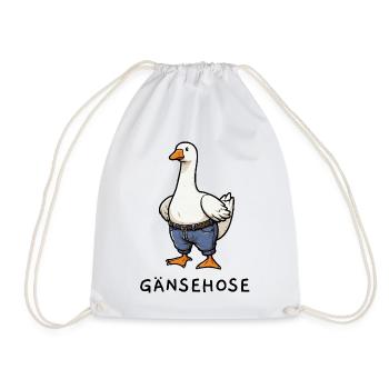 Gänsehose - Turnbeutel - Weiß - Vorne