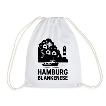 Blankenese Hamburg - Sac de sport léger - blanc - Devant