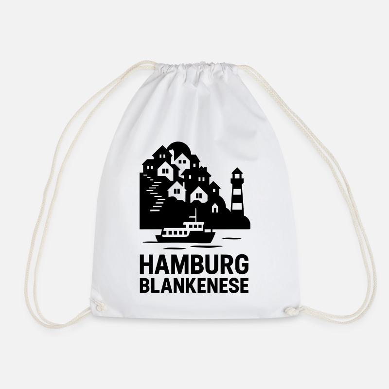 Blankenese Hamburg - Turnbeutel - Weiß