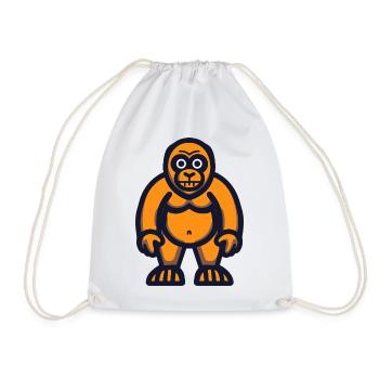 Gorille Halloween Zombie - Sac de sport léger - blanc - Devant