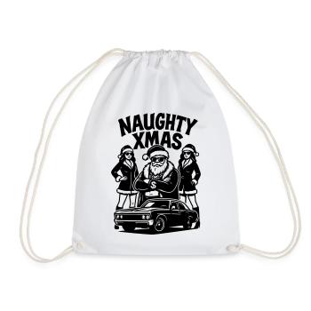 Vilain Noël Père Noël Pimp Auto Poussins - Sac de sport léger - blanc - Devant