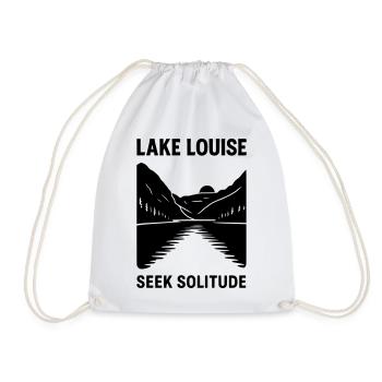 lake louise silhouette - Turnbeutel - Weiß - Vorne