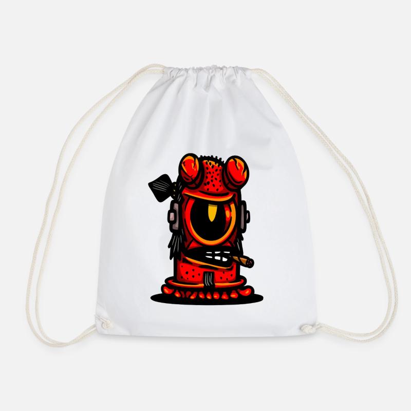 Red Devil Cigar Karikatur - Turnbeutel - Weiß