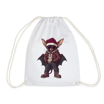 Chauve-souris Noël Hiver - Sac de sport léger - blanc - Devant