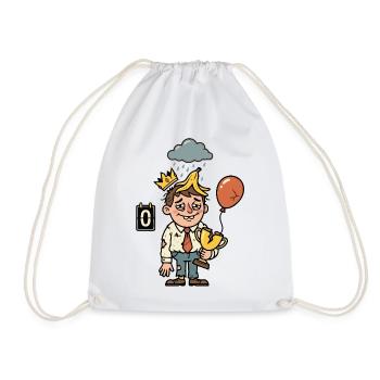 Unlucky Loser Loser Non-Useful Loser - Drawstring Bag - white - Front