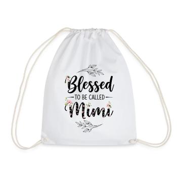 Happy To Be Grandma Grandma Gift - Drawstring Bag - white - Front