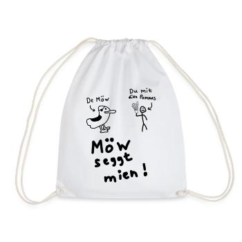 Möw seggt mien. - Turnbeutel - Weiß - Vorne