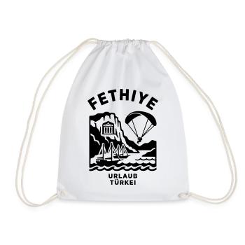 Fethiye Urlaub Türkei - Turnbeutel - Weiß - Vorne