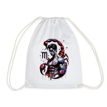Scorpion_Astro_Homme - Drawstring Bag - white - Front