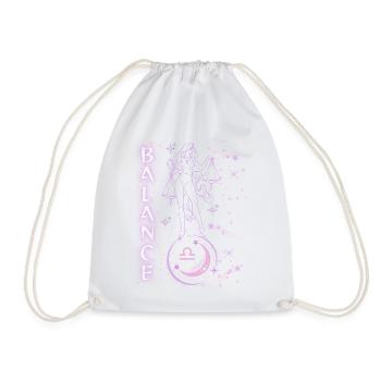 Libra Women – Astrology Gift - Drawstring Bag - white - Front