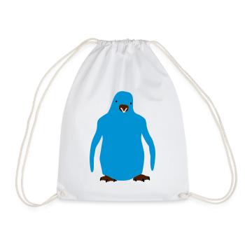 Pinguin - penguin - Turnbeutel - Weiß - Vorne