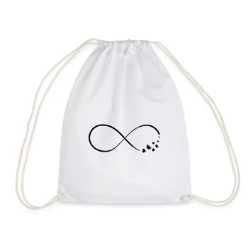 Infinity Butterflies Nature Freedom - Drawstring Bag - white - Front