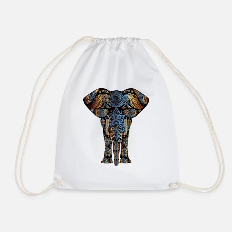 Elefant - Turnbeutel - Weiß