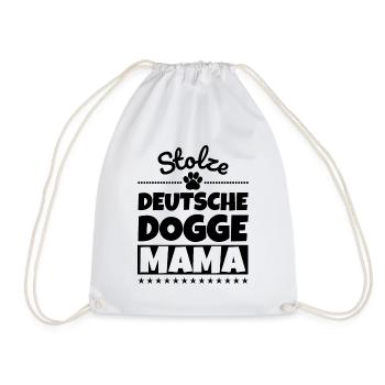 Stolze Deutsche Dogge Mama - Turnbeutel - Weiß - Vorne