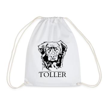 Nova Scotia Duck Tolling Retriever Great Portrait - Drawstring Bag - white - Front