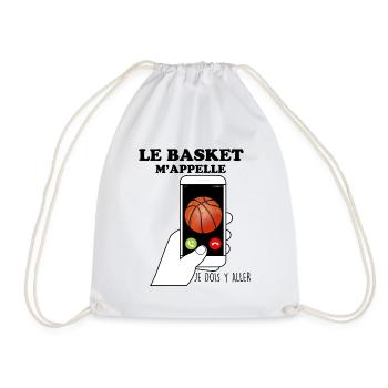 Le Basket M'Appelle Cadeau Basketteur - Sac de sport léger - blanc - Devant