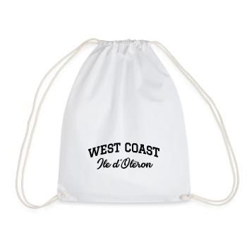 WEST COAST Island of Oleron - Drawstring Bag - white - Front