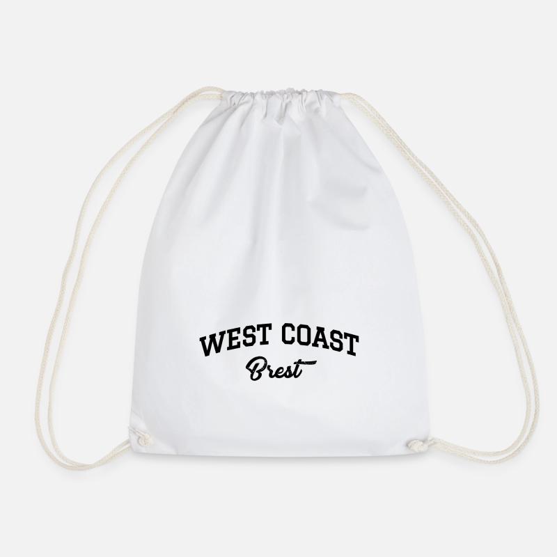WEST COAST Brest - Drawstring Bag - white