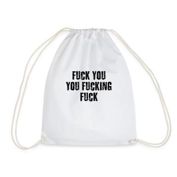 va te faire foutre te faire foutre - Sac de sport léger - blanc - Devant