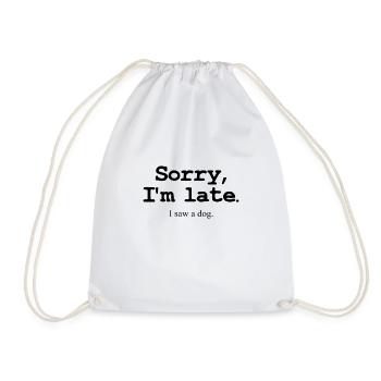 Dogs Dog Love Dog Lover Mask Sweet Humor - Drawstring Bag - white - Front