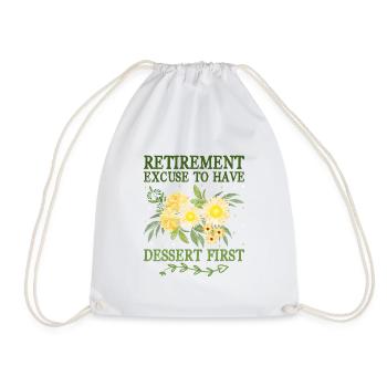 Grand-mère retraitée Pension de retraite Grand-mère Reti - Sac de sport léger - blanc - Devant
