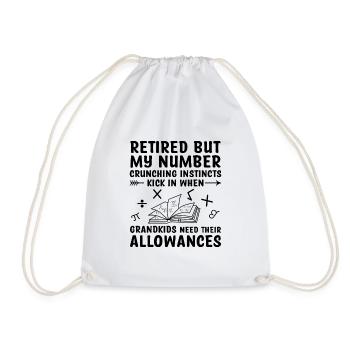 Grand-mère à la retraite Pensioner Comptable Banque - Sac de sport léger - blanc - Devant