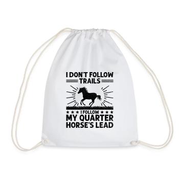 American Quarter Horse Equestrian Horse Lover Hors - Sac de sport léger - blanc - Devant