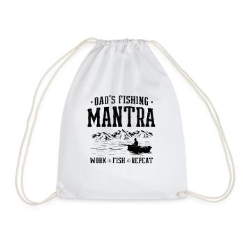 Pêche Papa Papa Pêcheur Childern Drôle Poisson Alors - Sac de sport léger - blanc - Devant