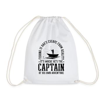 Pêche Papa Papa Pêcheur Childern Drôle Poisson Alors - Sac de sport léger - blanc - Devant