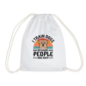 Hundetrainer Hundetraining Training Hunde Tierpflege Pr - Turnbeutel - Weiß - Vorne