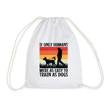 Dresseur de chiens Formation de chiens Chiens Soins pour animaux de compagnie Pr - Sac de sport léger - blanc - Devant