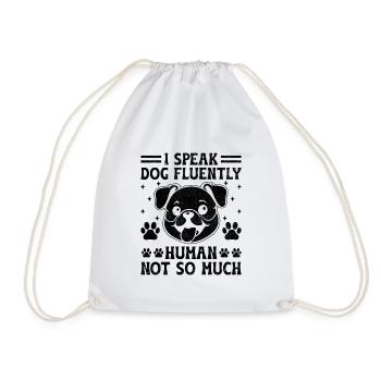 Dresseur de chiens Dressage de chiens Dressage de chiens Soins aux animaux de compagnie Pr - Sac de sport léger - blanc - Devant