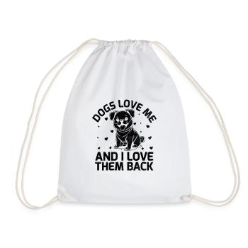 Dresseur de chiens Dressage de chiens Dressage de chiens Soins aux animaux de compagnie Pr - Sac de sport léger - blanc - Devant