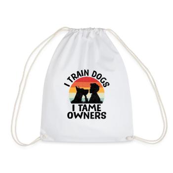 Dog Trainer Dog Training Training Dogs Pet Care Pr - Drawstring Bag - white - Front