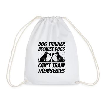 Dresseur de chiens Dressage de chiens Dressage de chiens Soins aux animaux de compagnie Pr - Sac de sport léger - blanc - Devant